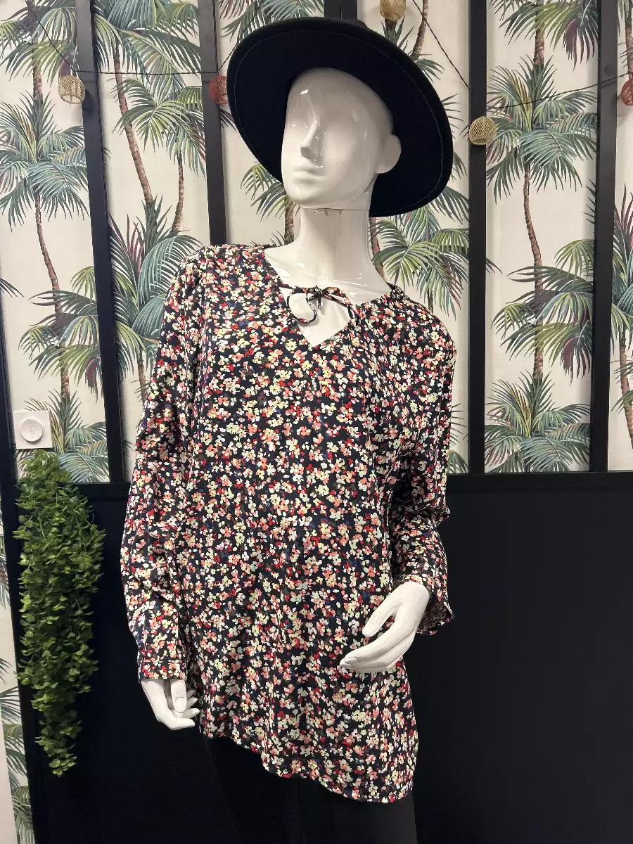 Blouse à fleurs